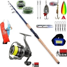 Steelhead Iconic 270CM 7-28GR Dam Quick Dynabraid 4000 Turna Tele Spin Olta Takımı Seti