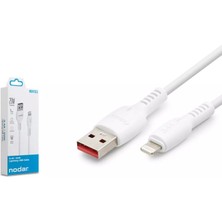Nodar ND1153 USB To Lightning Kablo 3.4A 20W 1 Metre Beyaz