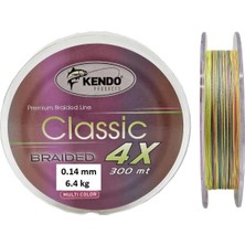 Kendo Classic 4x 0.14mm 300m Multicolor Örgü Ip Misina