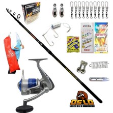 Oslo Northstar 360cm 50-150gr Kendo Sea Power 5000 Profesyonel Surf Kıyı Olta Takımı Seti