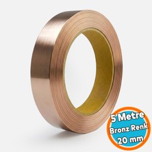 Nzb Bronz Renkli Metalik Dekorasyon Bandı Ev ve Mobilya Dekorasyonu Için Bronz Renkli 2cm Bant 5 Metre