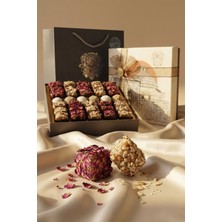 Paşa Dairesi Antep Fıstıklı ve Bademli Spesiyal Lokum ve Trüf Çikolata Hediyelik Karatay Medresesi Temalı Kutu