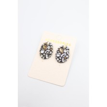 Royaleks Taşlı Küpe - Siyah