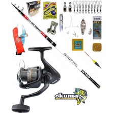 Oslo Okuma Revenger Rv-55 420cm 100-200gr Camarro Surf Profesyonel Sazan Kıyı Olta Takımı Seti