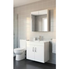 80CM Banyo Dolabı 1. Sınıf Beyaz Mdf
