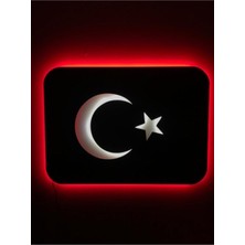 PremiumPort Ay Yıldızlı LED Tablo, Şık ve Parlak Dekorasyon Parçası