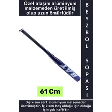 Wintoup Premium Dekoratif Hediyelik Kırılmaz Sert Alüminyum Alaşım Hassas Kavrama Şık Beyzbol Sopası 61 cm