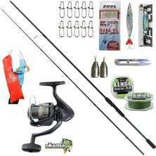 Okuma Revenger Rv-40 Remixon Double Black 240cm 20-40gr Spin Olta Takımı Seti