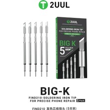 2uul FD21 Big-K Tipi C210 Uyumlu Lehimleme Ucu Seti (5'li Paket)