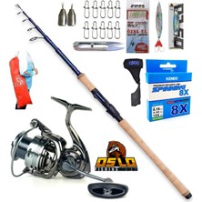 Oslo Next 4000 270CM 7-28GR Dam Steelhead Tele Spin Olta Takımı Seti