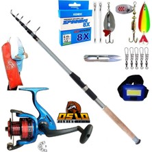 Oslo 3000 270cm 60-120gr Remixon Carbo-X Turna Tele Spin Olta Takımı Seti