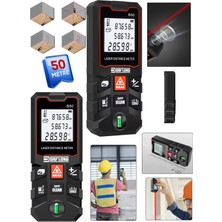 PremiumPort Yüksek Hassasiyetli 50M Profesyonel Lazer Mesafe Ölçer