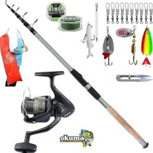 Okuma Revenger Rv-40 Remixon Carbo-X 270CM 60-120GR Turna Tele Spin Olta Takımı Seti