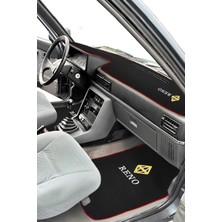 Tusba Market Renault Broadway R9 R11 Spring Elmas Logolu Torpido Koruyucu Örtü & 5’li Oto Halı Paspas Seti