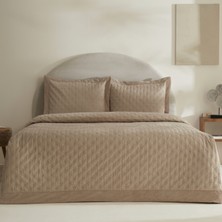 Karaca Home Taylor Çift Kişilik Yatak Örtüsü Seti Bej