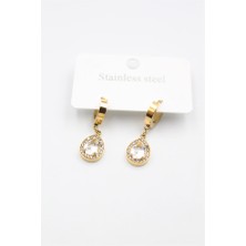 Royaleks Damla Taşlı Küpe - Altın