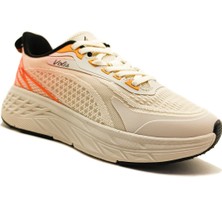 Gdt Ayakkabı Volis Bej Renk Bağcıklı Tekstil Malzeme Kadın Spor Ayakkabı