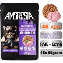 Ambrosia Tavuk Etli Pouch Yavru Kedi Maması 48 Adet