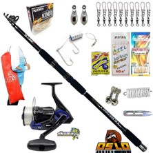 Okuma Fin Chaser x FNX-60NG Oslo Black Fight 360CM 100-200GR Profesyonel Surf Kıyı Olta Takımı Seti