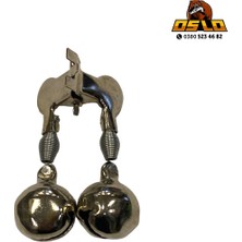 Oslo Mandallı Kamış Olta Balık Zili Çiftli Metal