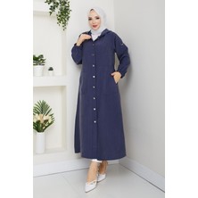 Pamuk Butik Kadın Beli Lastikli Omuzu Patlı Giy Çık Kap -PMK512