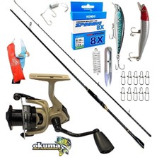 Oslo Okuma Outrax 3000 274CM 8-42GR Zen Pro Rapala Maket Balık Spin Olta Takımı Seti