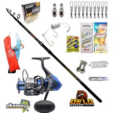 Okuma Safina Sw-X SNW-6000A Oslo North Star 360CM 50-150GR Profesyonel Surf Kıyı Olta Takımı Seti