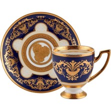 Roy King Altın Işlemeli Tek Kişilik Türk Kahvesi Fincanı