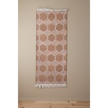 Kiremit Modern Desenli Kilim - Makinede Yıkanabilir