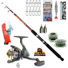 Oslo 500 5 Bilye Remixon Speed 10-30gr 210cm Tele Spin Olta Takımı Seti