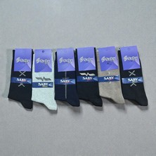 Saby Klasik Erkek Çorap - Desenli - 6'lı Paket
