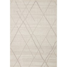 Eko Halı Sahara Sha 03 Cream Grey Naturel ve Yumuşak Tuşeli Şık Desenlere Sahip Hav Vermeyen Makine Halısı