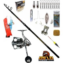 North Star 360CM 50-150GR Oslo Shark 6000 Profesyonel Surf Sazan Kıyı Olta Takımı Seti