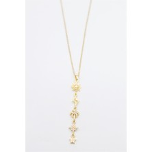 Royaleks Güneş Yıldız Kolye - Altın