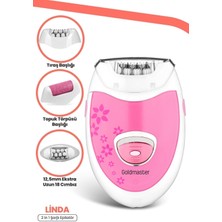 Normadia Çift Fonksiyonlu Şarjlı Epilatör ve Topuk Törpüsü Seti, Pembe