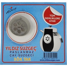Akdeniz Home 20 Adet Yıldız Model Sök-Tak Çay Süzgeci - Büyük Ekonomik Paket