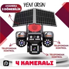 Avenir AV-S446 4 Kameralı 3 Ptz'li 12MP Güneş Enerjili Akıllı Kamera