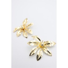 Royaleks Yaprak Küpe - Altın