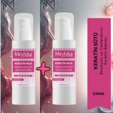 Meyhika Professional 2 Li Tüm Saç Tiplerine Uygun Keratin Bakım Sütü 250+250 ml