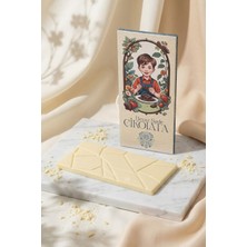 Paşa Dairesi Beyaz Sade Tablet Çikolata Retro Hediyelik Ambalaj