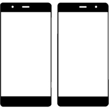 OEM Hwi Uyumlu Honor 8 Ön Cam Siyah Ocalı ( Ekran Koruyucu Değildir )