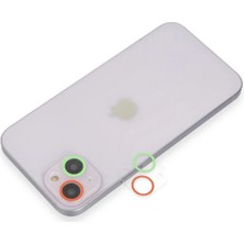 Ismiyl  iPhone 13 Mini Renkli Kamera Lens Koruma Cam - Yeşil-Pembe 255669