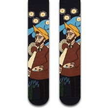 Neşeli Çoraplar Van Gogh Tablo Unisex Çorap
