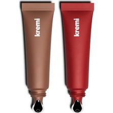 Kremi Lip Balm 2'li Set | Nemlendirici, Besleyici, Onarıcı | Vitamin E, Peptit, Vitamin E