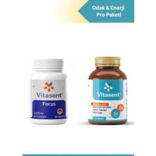 Vitasent 2'li Odak & Enerji Pro Paketi – Focus + Selenium Zinc, Zihin ve Enerji Desteği