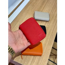 Velse Hakiki Deri Fermuarlı Cüzdan Kart Bölmeli VS.BLKT.0291