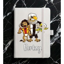 Senada Kişiye Özel Isim Yazılı Tarihsiz 224 Sayfa Not Defteri Baskılı Desenli 13X21 cm Beyaz - Dizayn-5