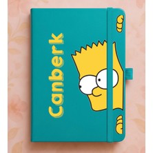 Senada Kişiye Özel Isim Yazılı Tarihsiz 224 Sayfa Not Defteri Baskılı Desenli 13X21 cm Turkuaz - 11-Seri