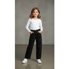 love Kalp Detaylı Palazzo Pantolon