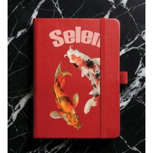 Senada Kişiye Özel Isim Yazılı Tarihsiz 192 Sayfa Mini Termo Defter Baskılı Desenli 9X14 cm Kırmızı - Kö-Tsrm8